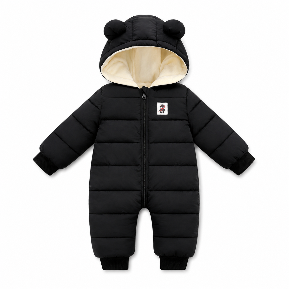 The Teddy Puffer Baby Snowsuit