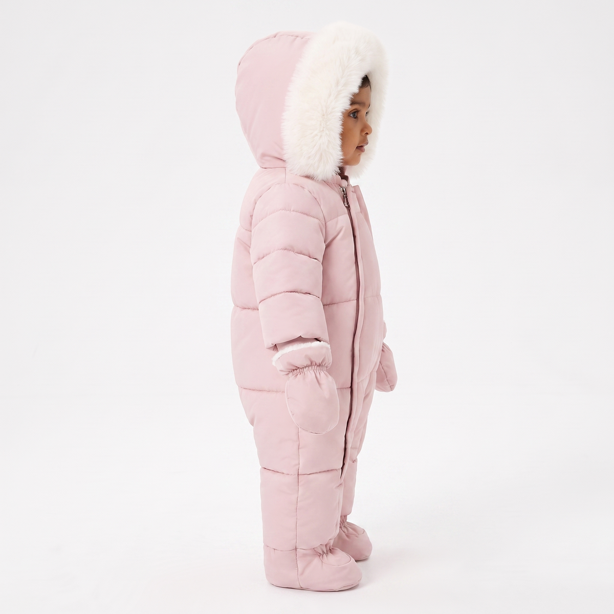 The Elodie Fur-Trim Baby Snowsuit