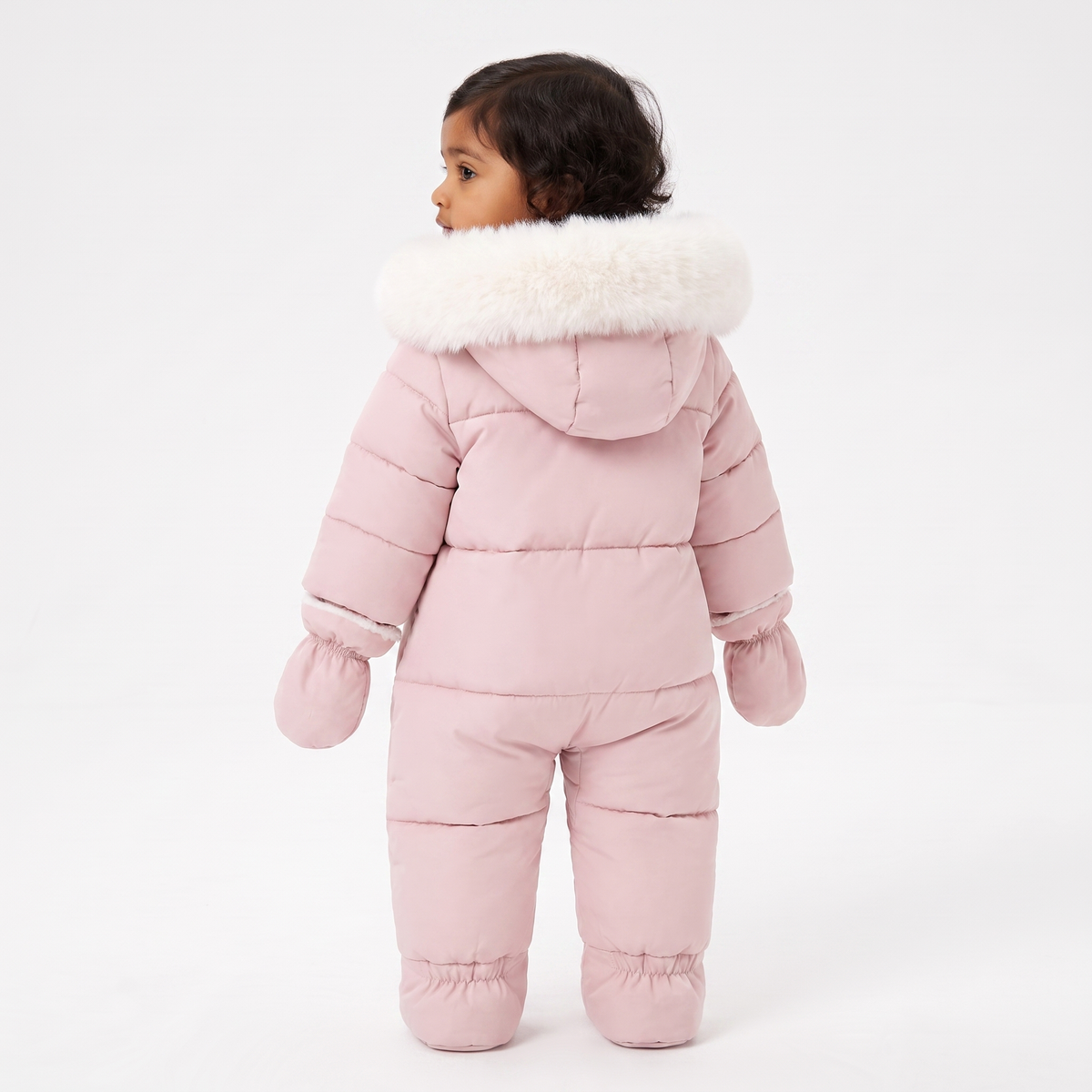 The Elodie Fur-Trim Baby Snowsuit